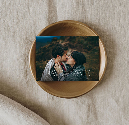 SD Bold Elegance Photo H Save the Date