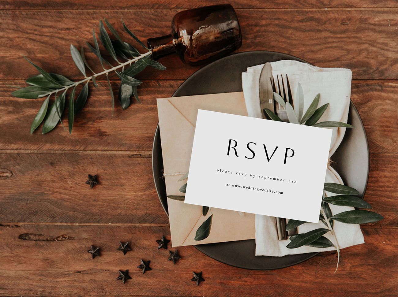 Simple Minimalist - RSVP with Website
