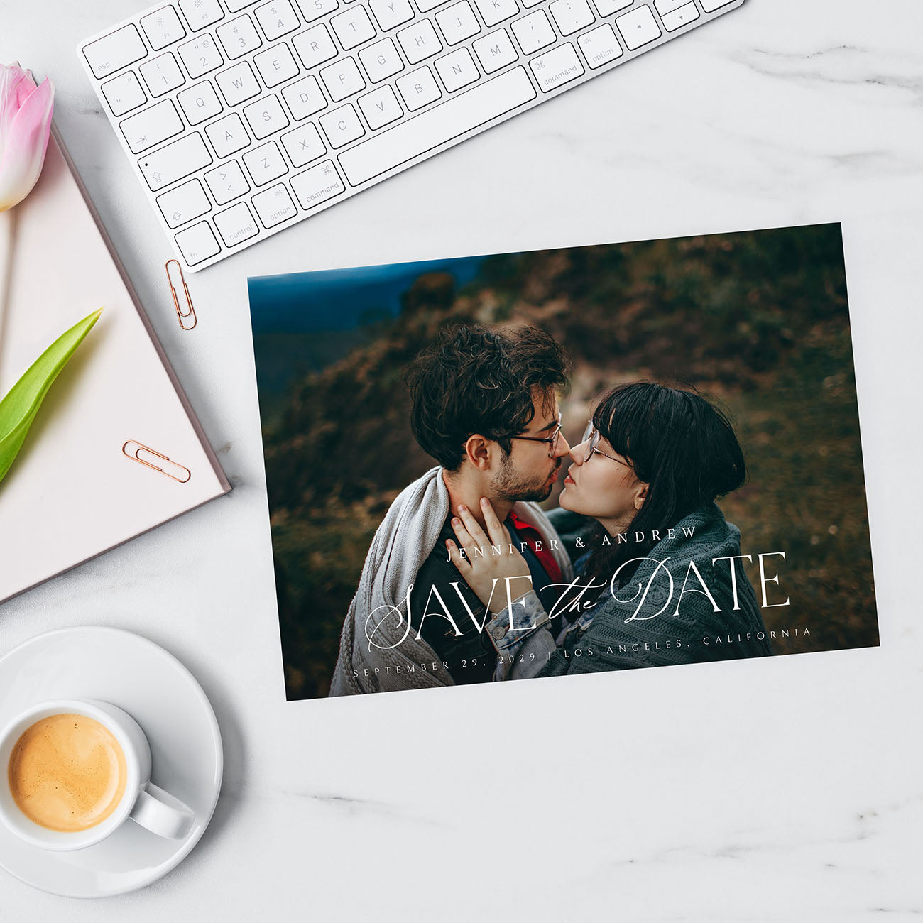 SD Bold Elegance Photo H Save the Date
