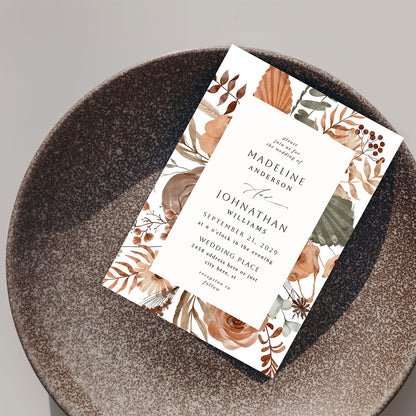 Boho Fall - Wedding Invitation