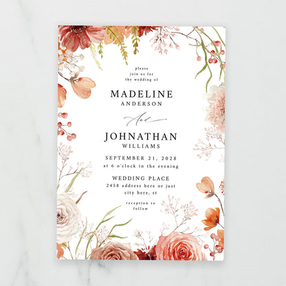 Boho Natural - Wedding Invitation