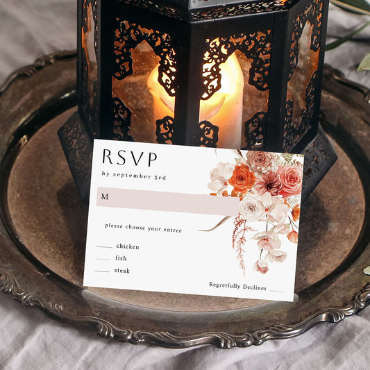 Boho Natural - RSVP with meal
