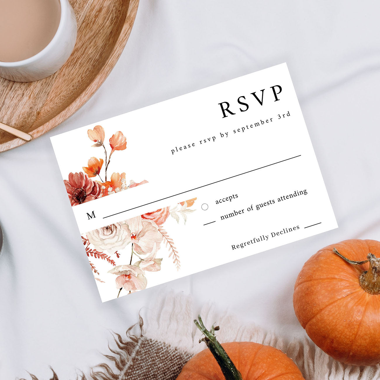 Boho Natural - RSVP no meal