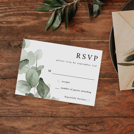 Eucalyptus - RSVP no meal