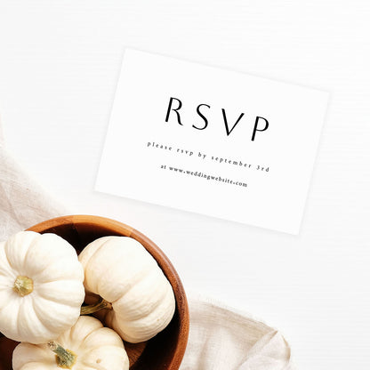 Simple Minimalist - RSVP with Website