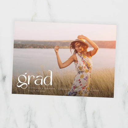 Grad Style HL Photo Graduation Announcement