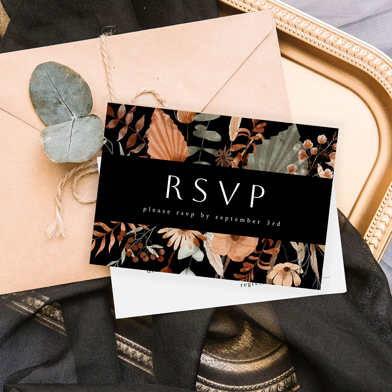 Boho Fall - RSVP with meal Black