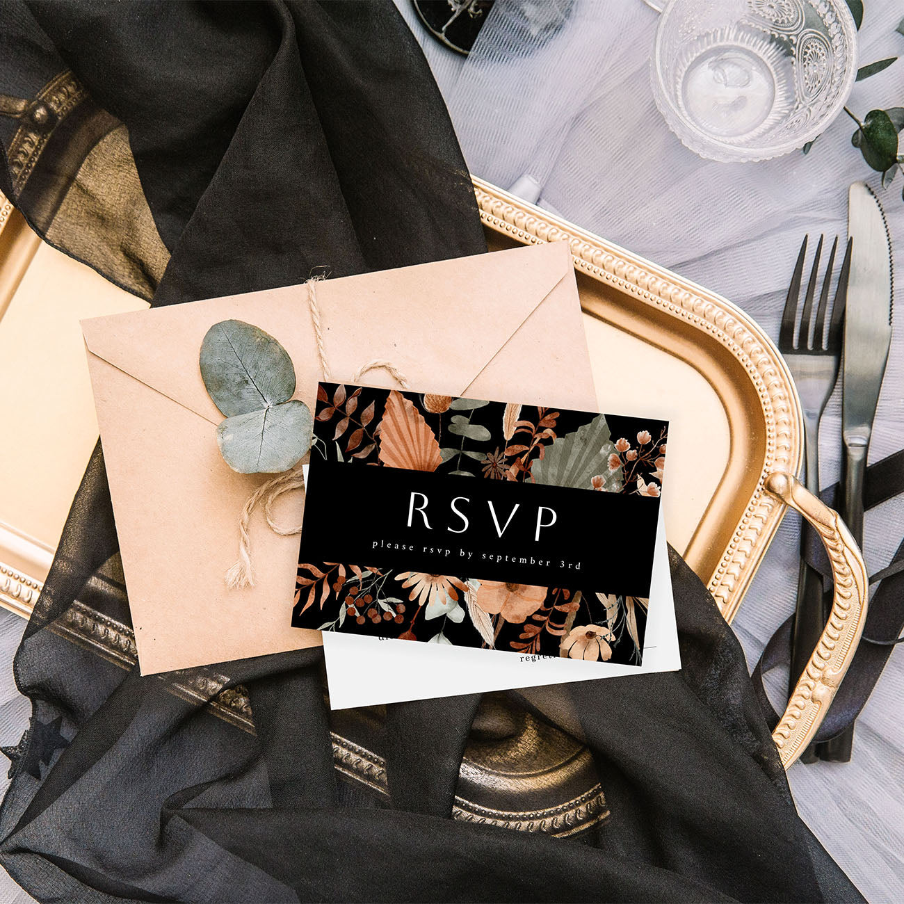 Boho Fall - RSVP with meal Black