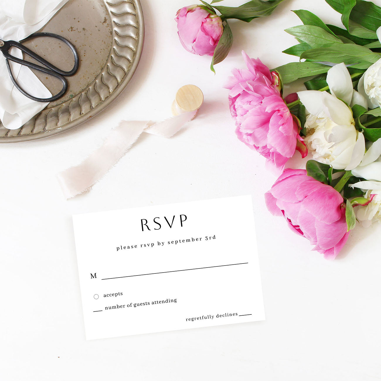 Simple Minimalist - RSVP no meal